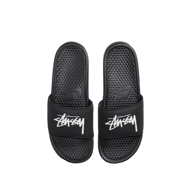 나이키 x 스투시 베나시 슬라이드 블랙