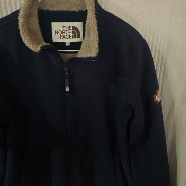 노스페이스 네이비 후리스 집업 자켓