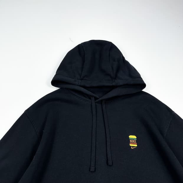 나이키 퓨추라 백로고 블랙 후드티 (XL)