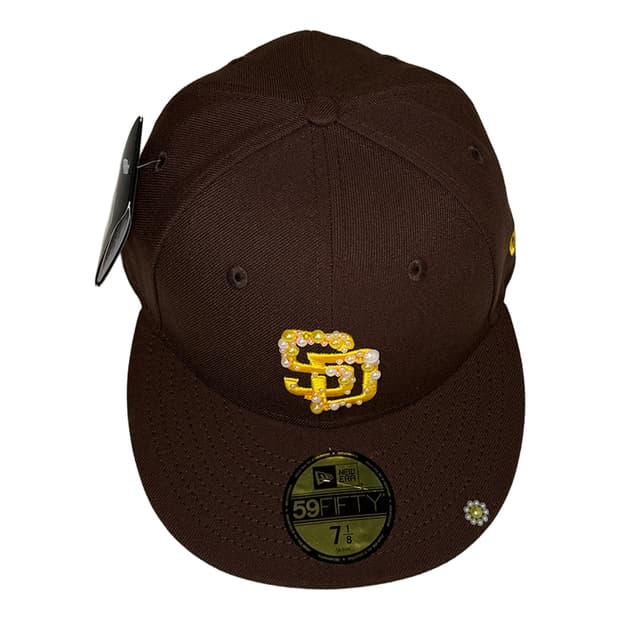 S Yellow flower point🌼 Custom Cap 7 1/8