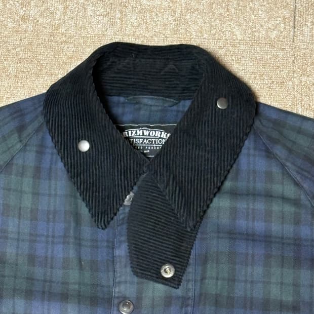 프리즘웍스 블랙와치 바버자켓 L