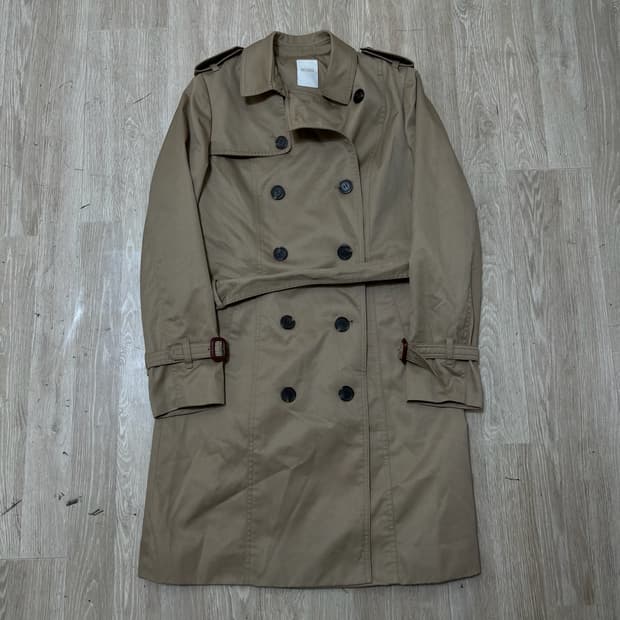 비씨비지 BCBG 여성 더플 트렌치코트 55-66 