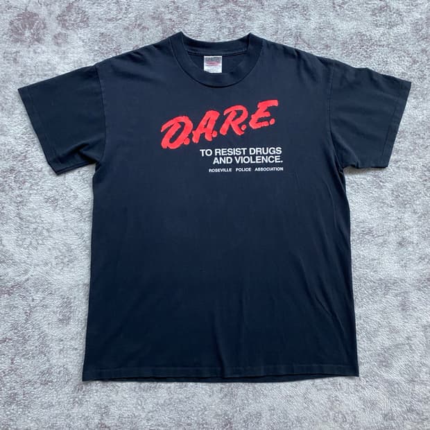 (L) 90s 빈티지 DARE 티셔츠