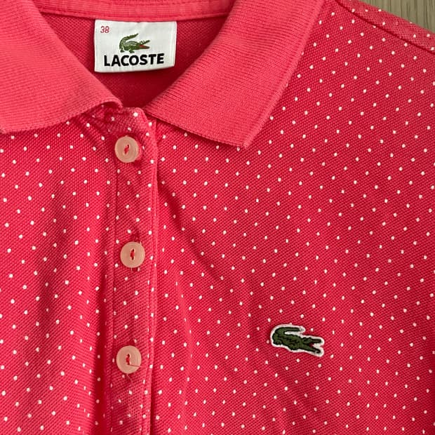 라코스테 키치 도트 핑크 pk 