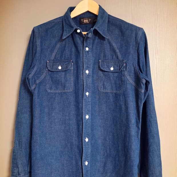 RRL 더블알엘 데님 셔츠 M