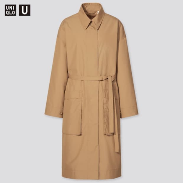 유니클로U 벨티드 롱코트 XL 