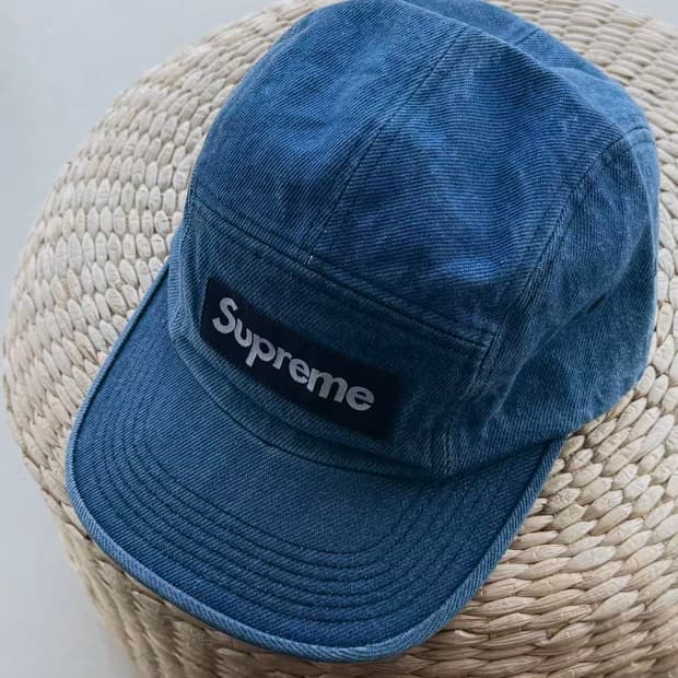 슈프림 워시드 치노 트윌 캠프캡 인디고