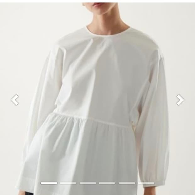 COS 코스 신형 어드저스터블 튜닉 스타일 탑  블라우스 342