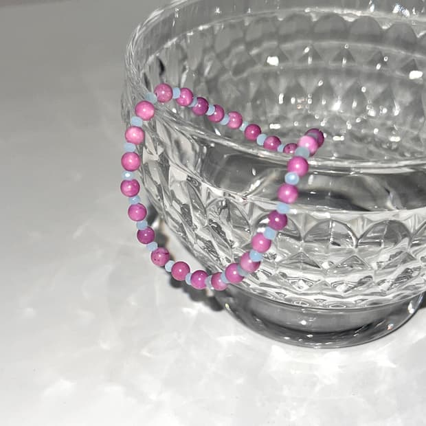Purple and blue bracelet