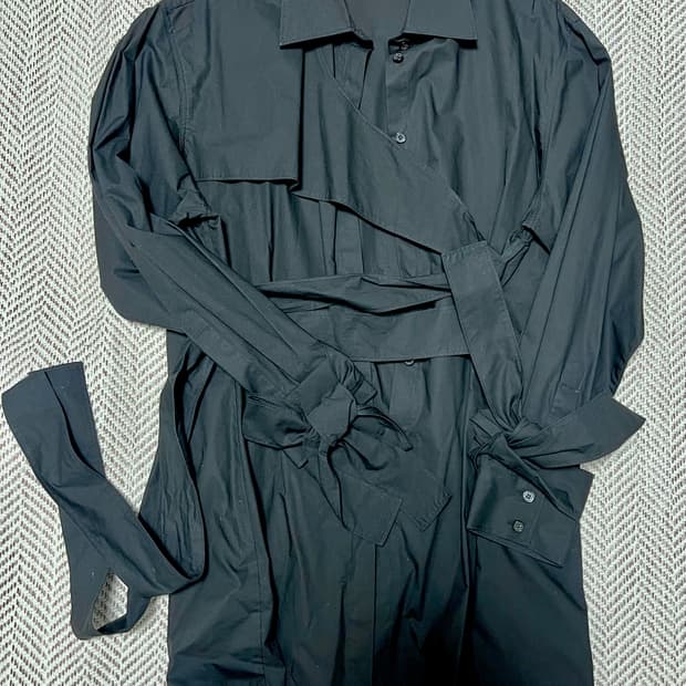 KIMHEKIM 여성용 벨트 셔츠 블랙 36 새상품