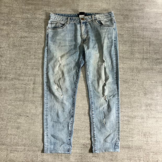 D&G 돌체앤가바나 레이싱 데미지 데님팬츠 청바지