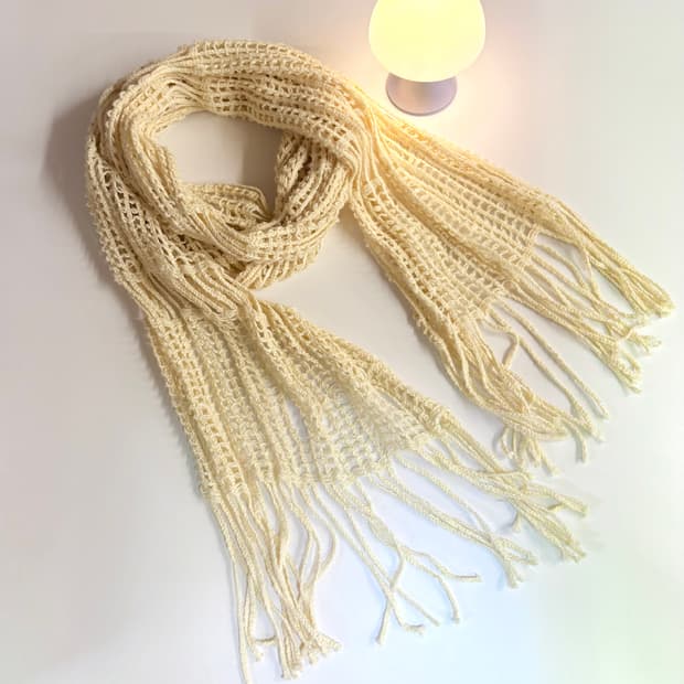 버터 모리걸 페어리 네트 태슬 머플러 JPN