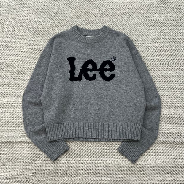 리 빅로고 니트 r3236