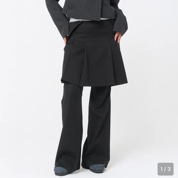 미세키서울 플리츠 스커트 세트 1사이즈