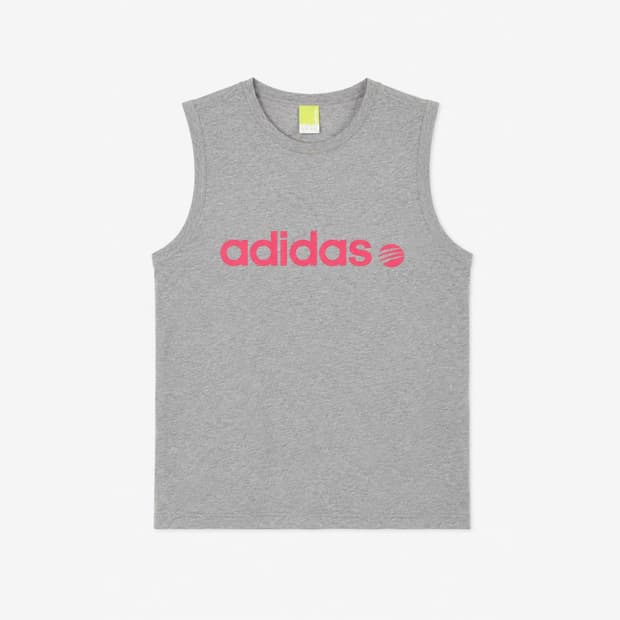 ADIDAS 아디다스 코튼 100% 프린팅 나시티 (7092)