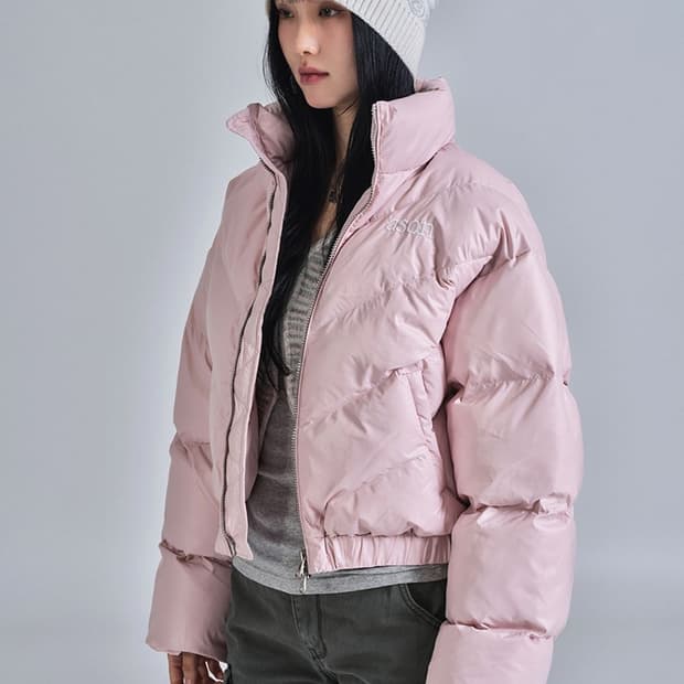 급처 네고가능) 애즈온 패딩 핑크