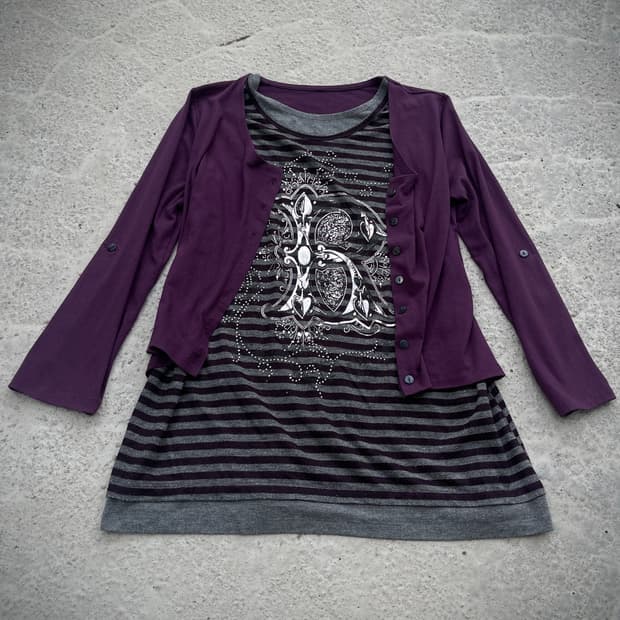 2way y2k top cardigan