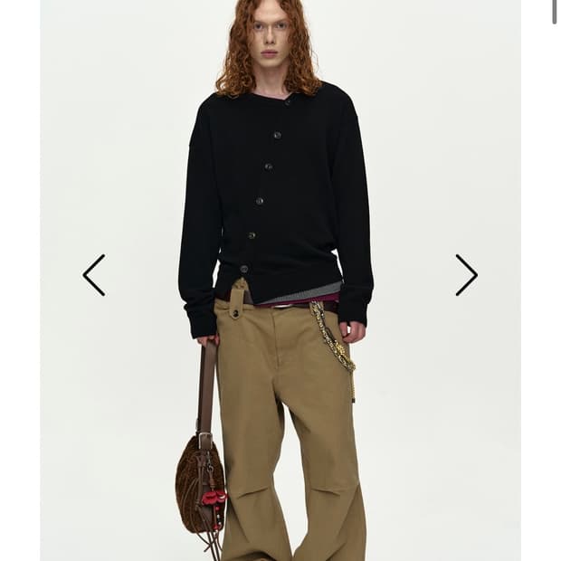 앤더슨벨 LAYERED CARDIGAN atb1433m(BLACK)