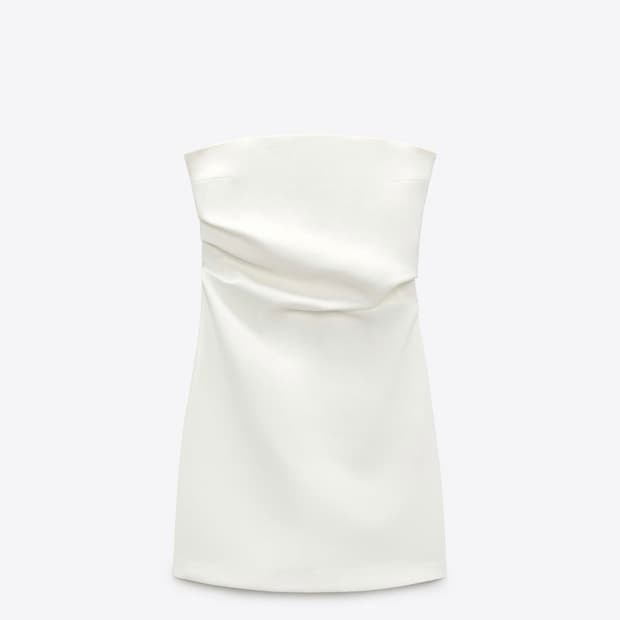 자라 오프숄더 미니 원피스 xs (새상품)