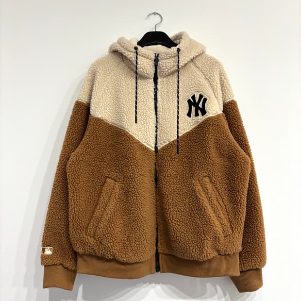 MLB 양키즈 쉐르파 뽀글이 양털자켓