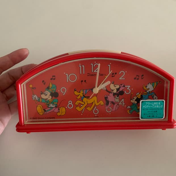 빈티지 미키마우스 탁상 시계