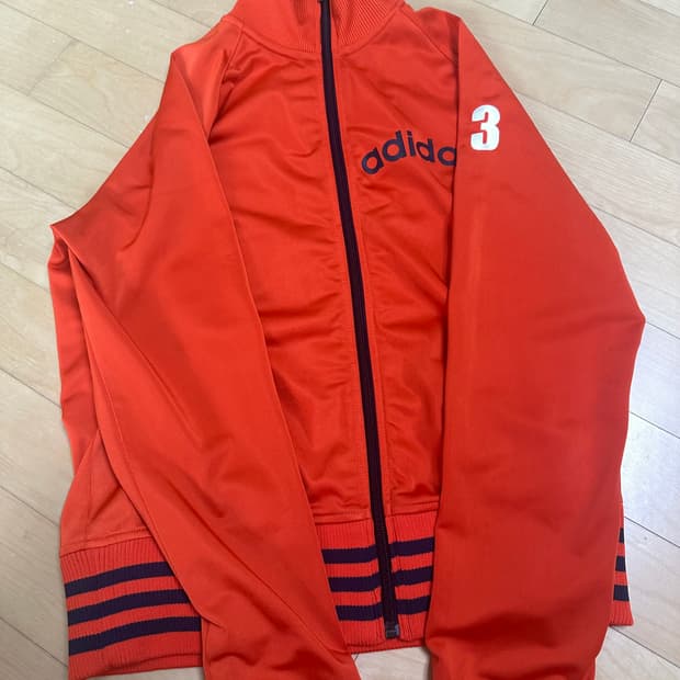 아디다스 오렌지 트랙탑 져지
