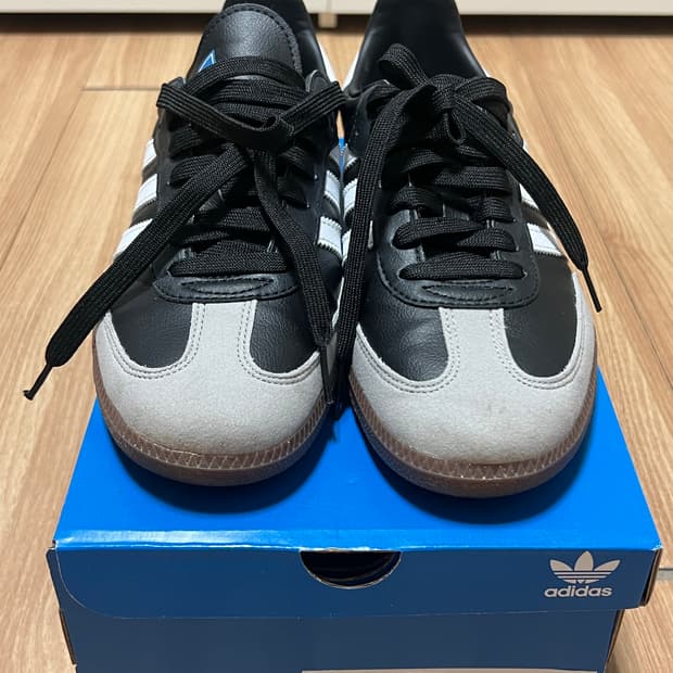 아디다스 삼바 비건 블랙 245