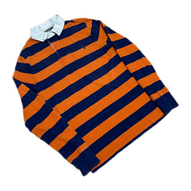 폴로 랄프로렌 칸예 오렌지 아이코닉 럭비 티셔츠