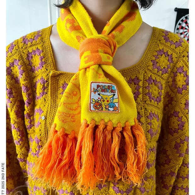Pokemon Official Vintage Tassel Muffler