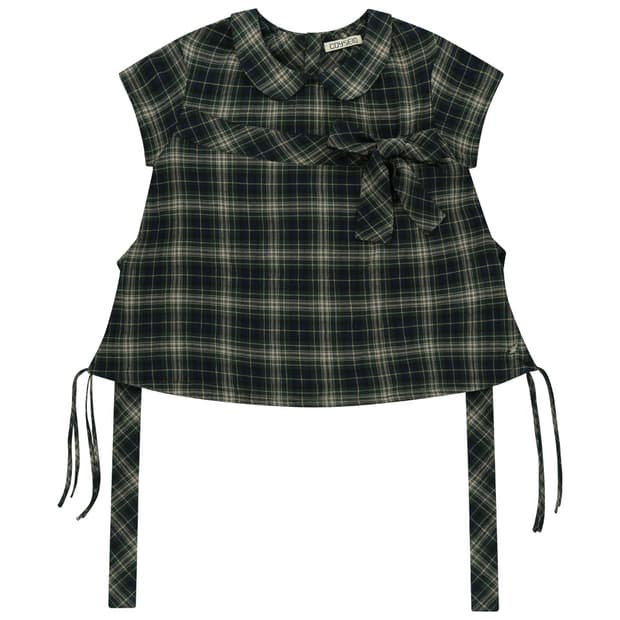 코이세이오 BOW BLOUSE CHECK