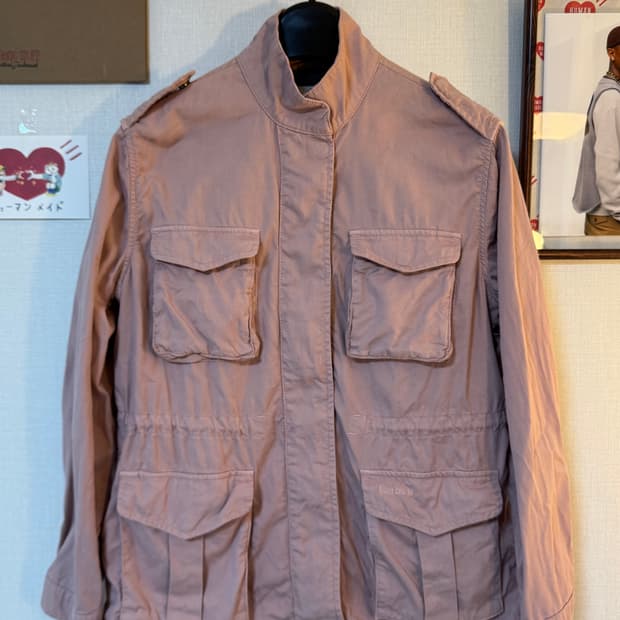 (36)바버 Internaitional Utility 자켓 핑크