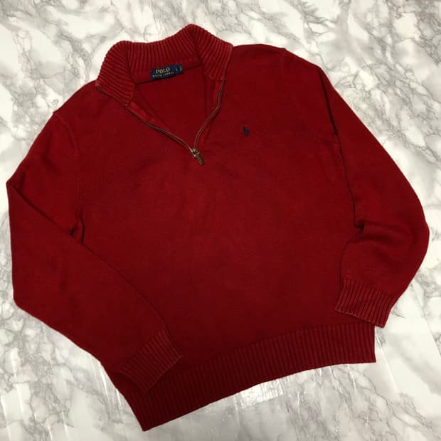 폴로 랄프로렌 니트 반집업 남성용