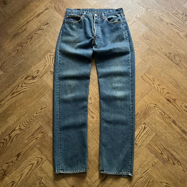 [34]80's 리바이스 501 Made in USA 데님 팬츠 S1