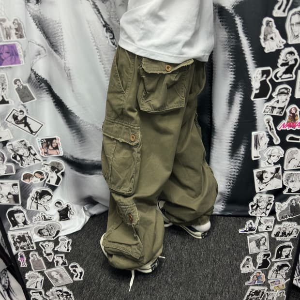 아베크롬비 카고 벌룬 와이드 팬츠