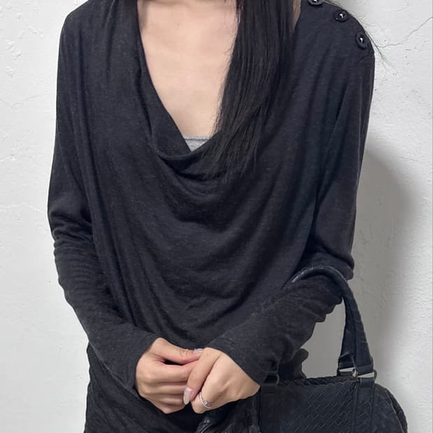 Katharine Hamnett drape long sleeve