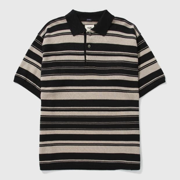 나나미카 스트라이프 폴로 니트 L