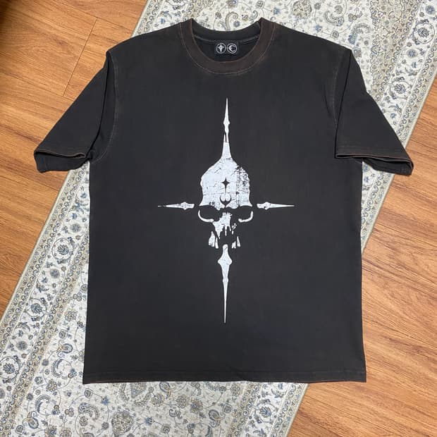 떠그클럽 thug club 크로스 반팔 티셔츠