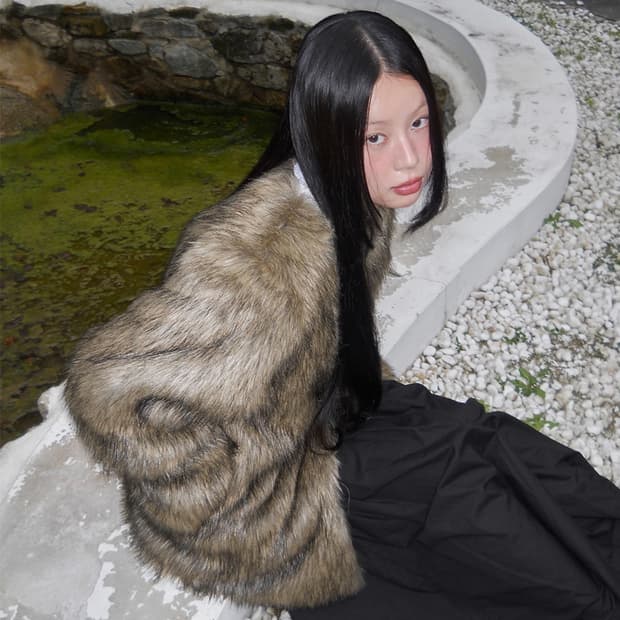 플레어업 퍼자켓 브라운