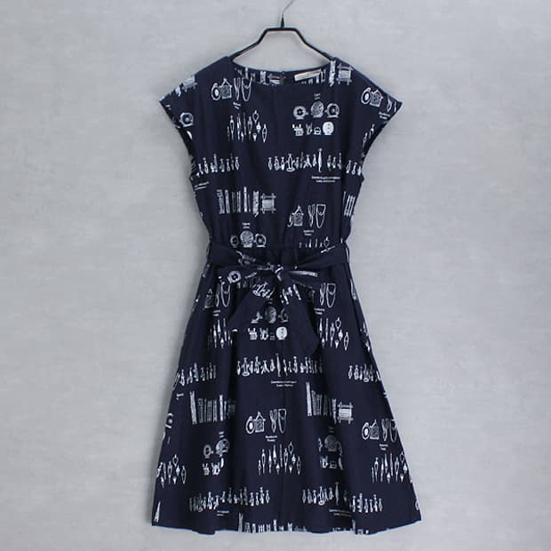 CHILD WOMAN _ belted cotton printed ops