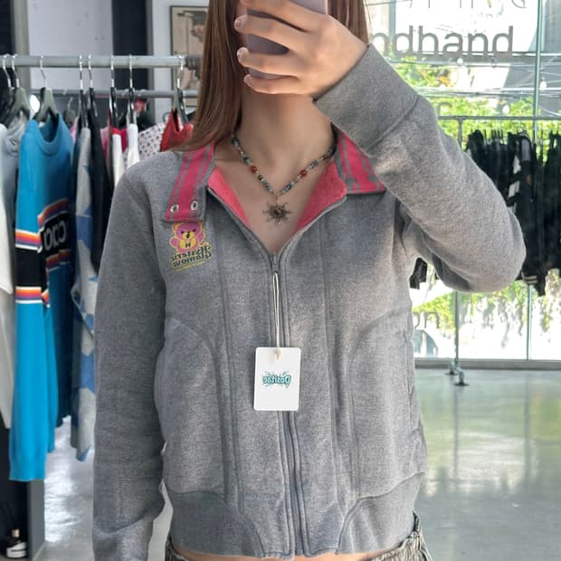 히스테릭글래머 퍽베어 회핑 리버시블 후리스면자켓