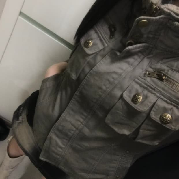 빈티지 야상 자켓 와이즈걸 파우닝