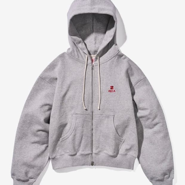 [M] 에이카화이트 후드집업