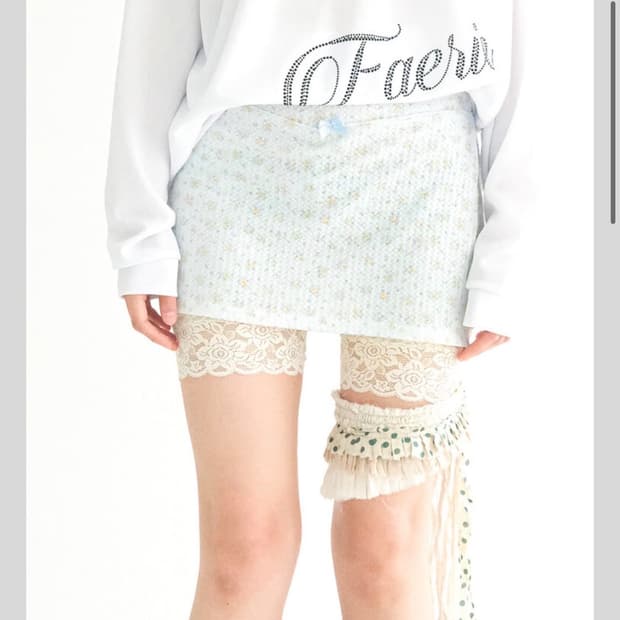 구함) 샵페어리 플라워 자카드 팬츠