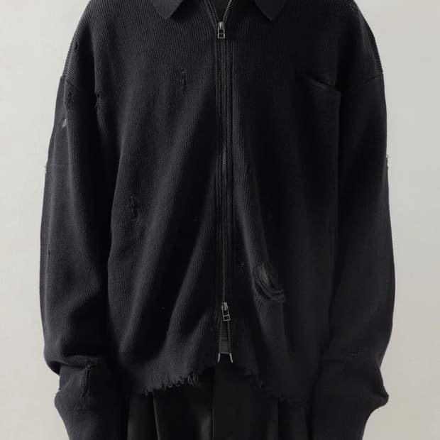 프로페서E 디스트로이드 니트 집업