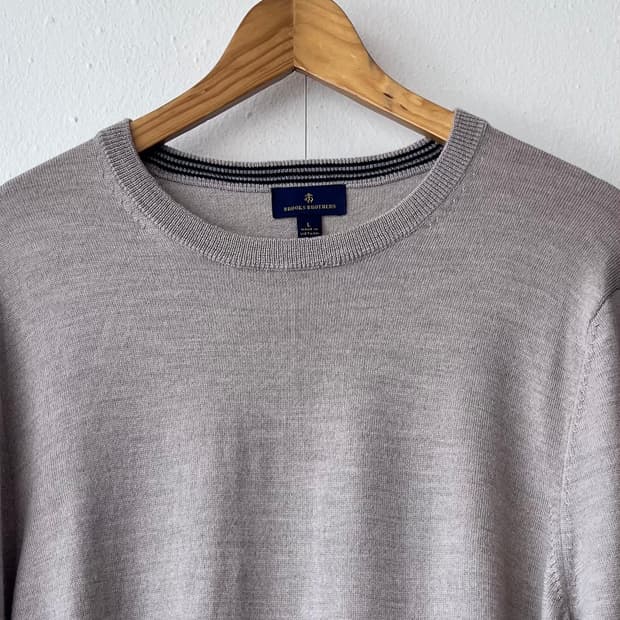 브룩스브라더스 남성 울라운드니트 L사이즈