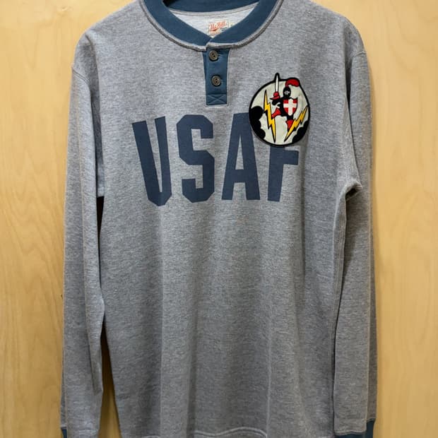 (100) 토이즈맥코이 USAF 헨리넥 티셔츠
