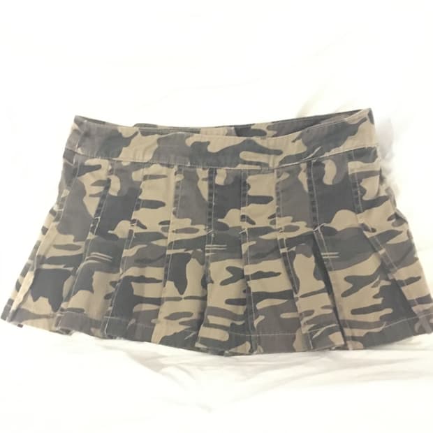 shop502큐빈티지파우닝일본빈티지카모숏스커트