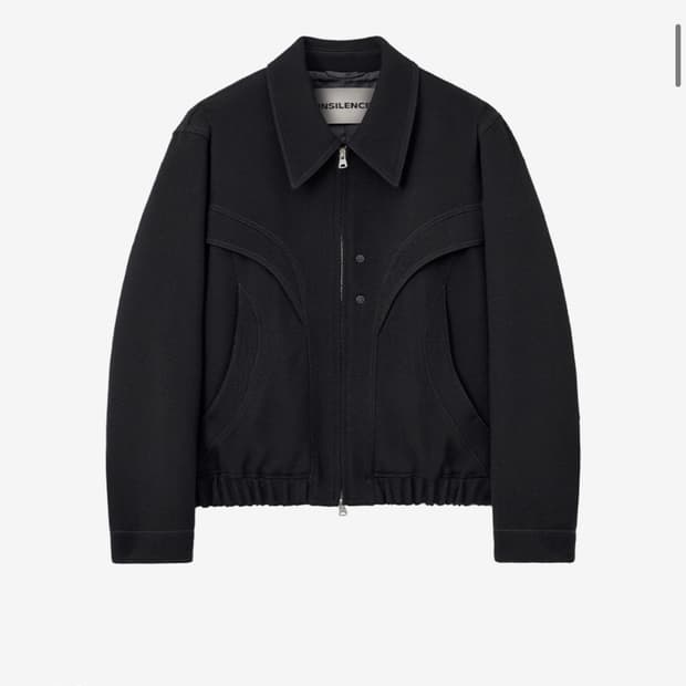 인사일런스 스컬프트 울 블루종 BLACK