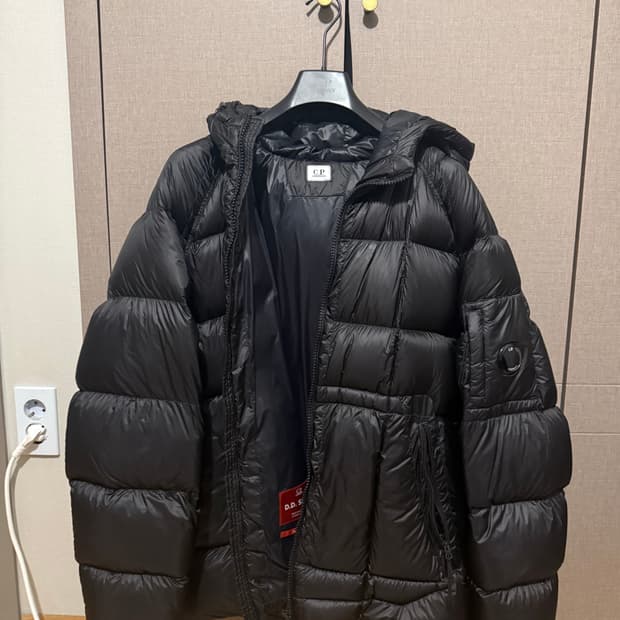 C.P. 컴퍼니 D.D. 쉘 후드 다운 자켓 블랙 XXL
