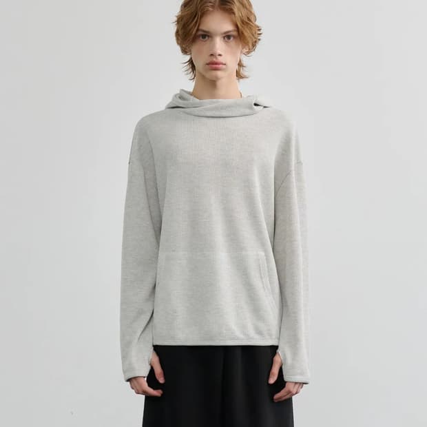 waffle hooded t-shirts (oatmeal) 와플후드티 